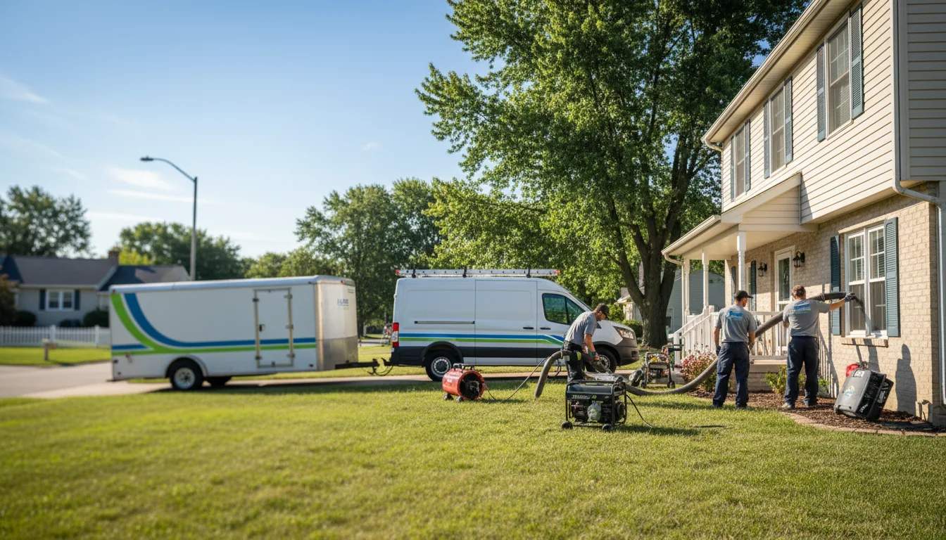 Flooded Basement Restoration And Cleanup With Repair in Peach Orchard, AR near me